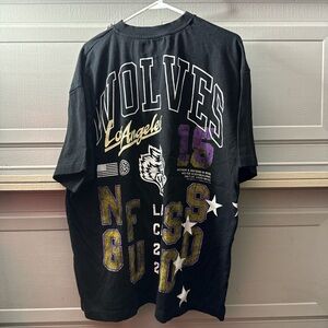 Darc Sport Black Wolves Tee with Purple Accents